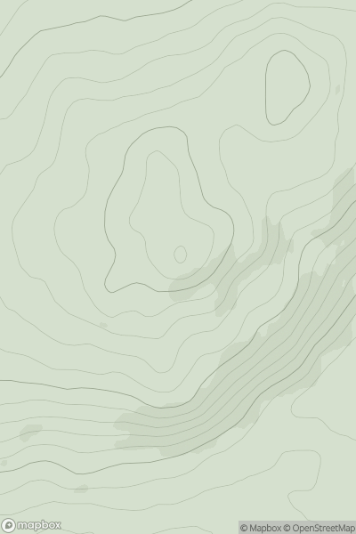 Thumbnail image for Bennan [Carrick and Galloway] [NX563790] showing contour plot for surrounding peak